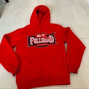 Full Send red UFC hoody